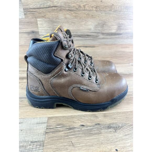 Womens Timberland Pro Titan Brown Work Safety Toe Boots 26388 Size 8M - Picture 2 of 8